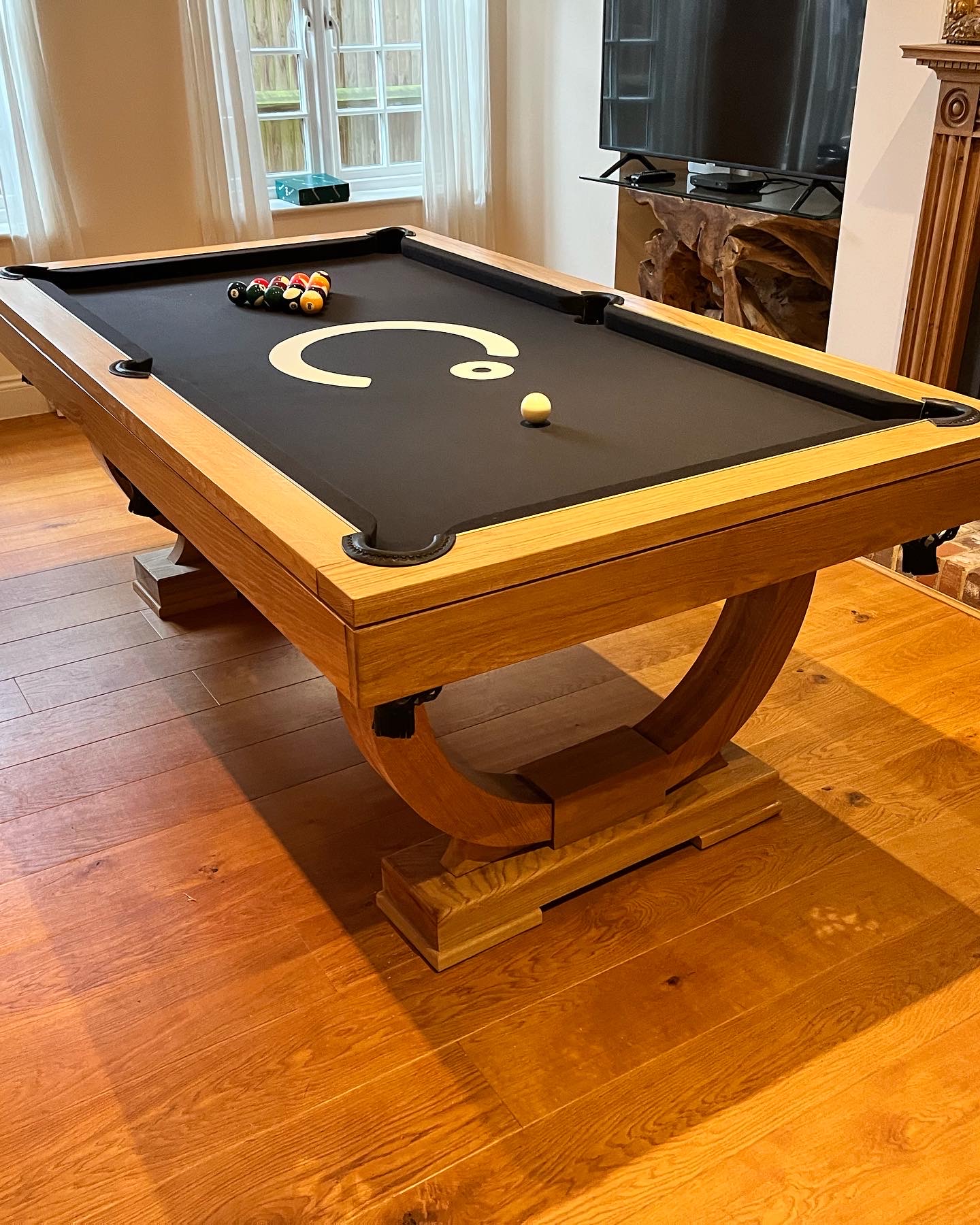 Bespoke Oak 7ft pool table John Billiards