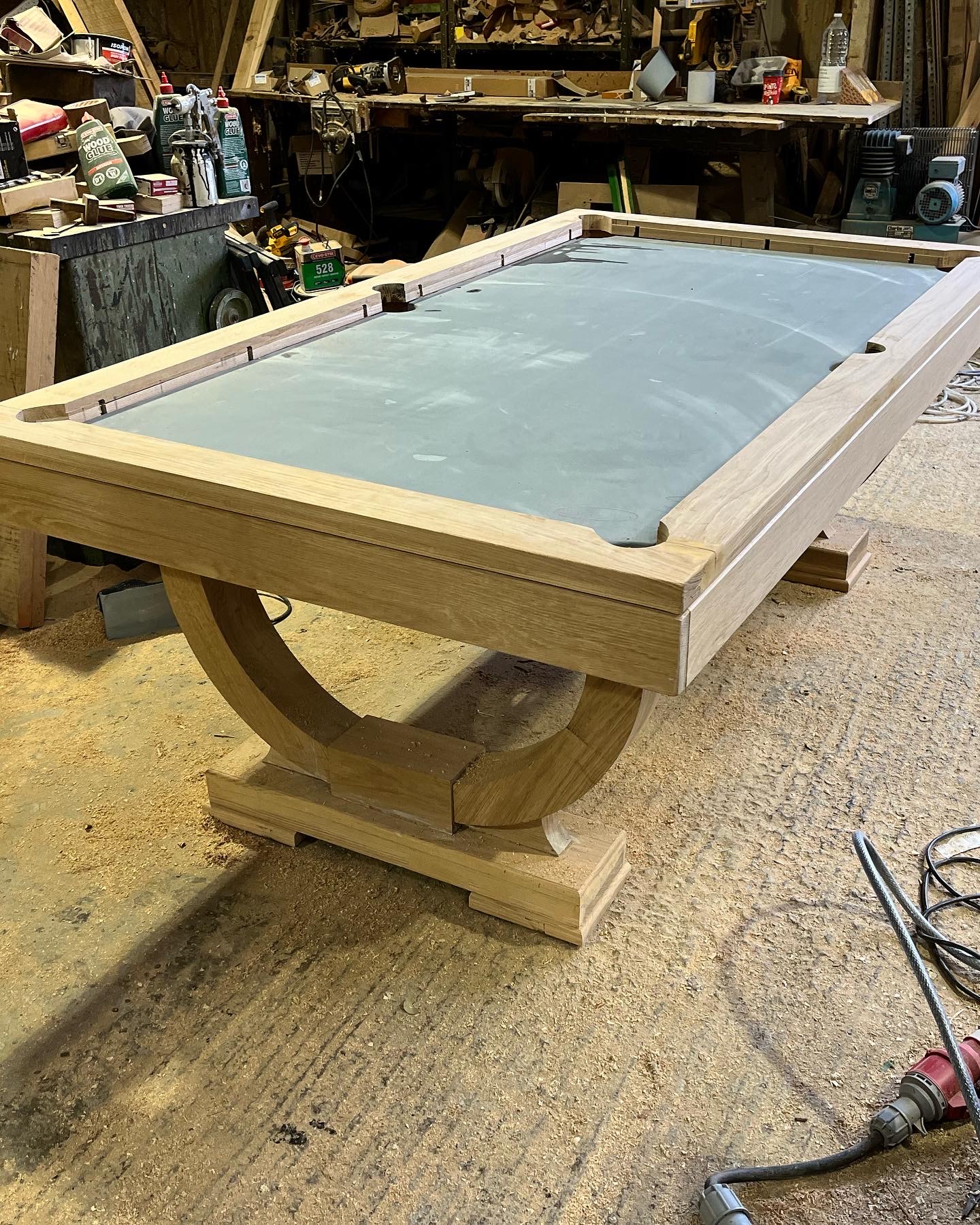 Bespoke Oak 7ft pool table John Billiards