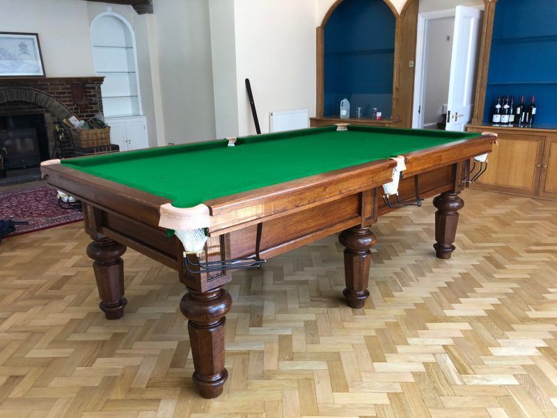 8ft Bespoke Oak Snooker Table
