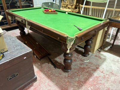6ft Antique Victorian George Wright & Co Snooker/pool table