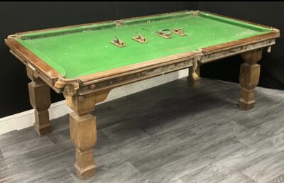 6ft Antique Burroughes & Watts Oak billiard/dining table