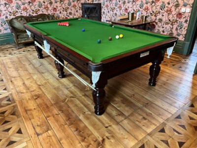 9ft Burroughes & Watts mahogany table