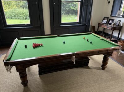 7ft Antique Stevens & Sons Mahogany billiard/dining table