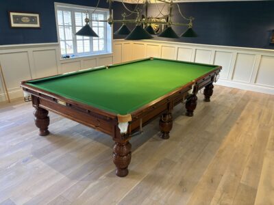 Burroughes & Watts mahogany 12ft table